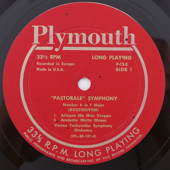 Beethoven - Pastoral Symphony #6 In F Major - 1952 12" LP Vinyl Record P12-5 - Picture 8 of 16